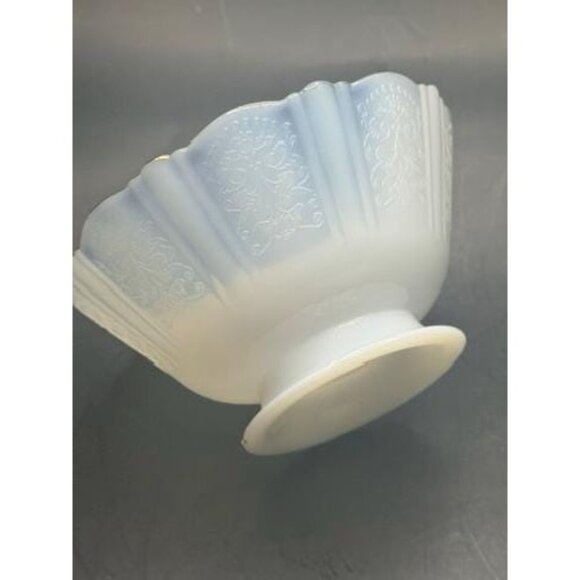 MacBeth-Evans "American Sweetheart" Monax W/ Gold Trim Depression Glass Low Foot - Picture 5 of 11